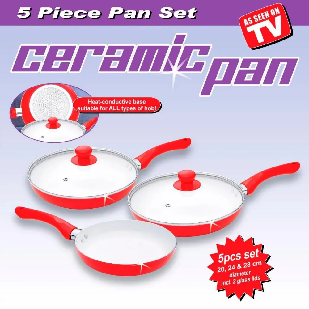 Set Sartenes Ceramic Pan en Cerámica Antiadherente 