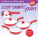 Set Sartenes Ceramic Pan en Cerámica Antiadherente 