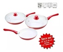 Set Sartenes Ceramic Pan en Cerámica Antiadherente 