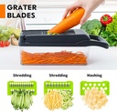 Cortador Picador Rayador multifuncional de frutas y verduras 