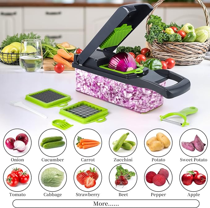 Cortador Picador Rayador multifuncional de frutas y verduras 