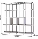 Closet Armario 4 Cuerpos Desarmable Color Negro 
