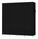 Closet Armario 4 Cuerpos Desarmable Color Negro 