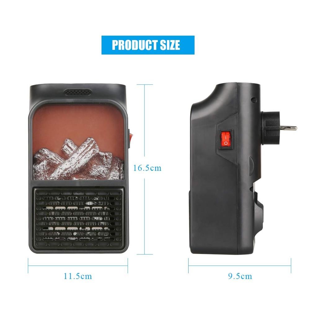 Calentador Ambiente Calefactor Pared Portátil con Control Incluído 