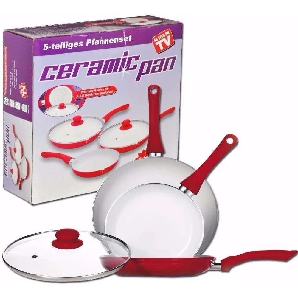 Set Sartenes Ceramic Pan en Cerámica Antiadherente 